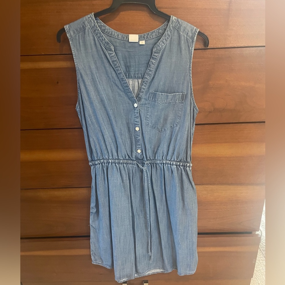 Gap Denim Drawstring Dress